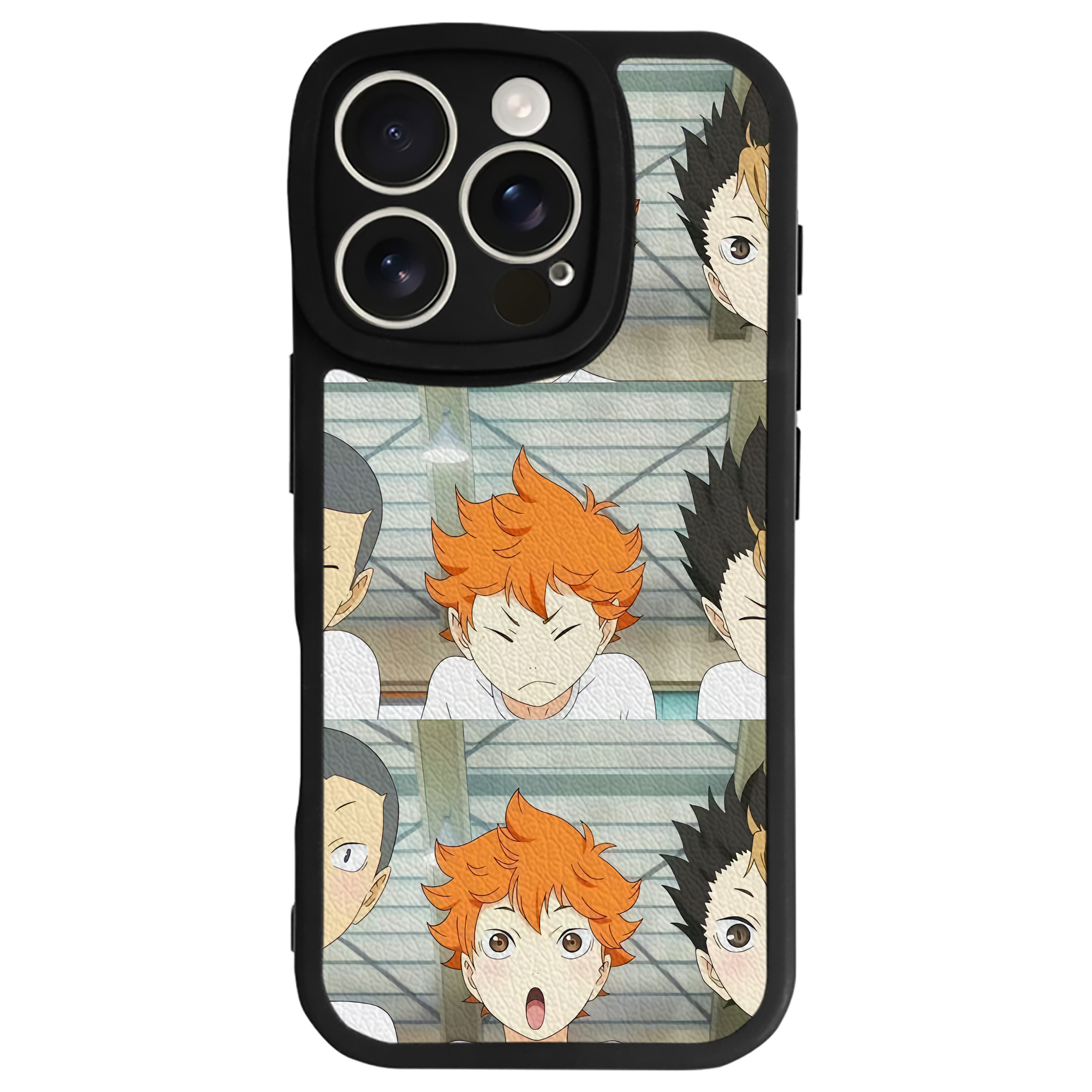 （画像用） ハイキュー!! Haikyu!! 【iPhone 16シリーズ対応】シリコンスマホケース（レザー調） 材質：シリコン